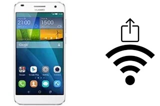 Générer un QR code avec la clé Wifi sur un Huawei Ascend G7