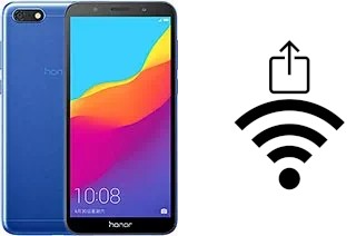 Générer un QR code avec la clé Wifi sur un Huawei Honor 7s