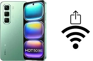 Générer un QR code avec la clé Wifi sur un Infinix Hot 50