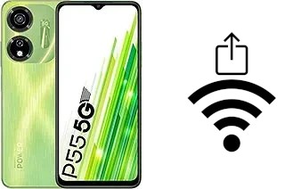 Générer un QR code avec la clé Wifi sur un itel itel P55 5G