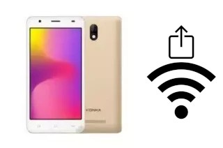 Générer un QR code avec la clé Wifi sur un Konka D9