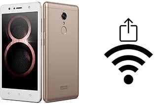 Générer un QR code avec la clé Wifi sur un Lenovo K8