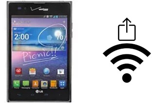 Générer un QR code avec la clé Wifi sur un LG Intuition VS950