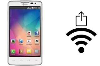 Générer un QR code avec la clé Wifi sur un LG L60 Dual
