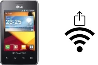 Générer un QR code avec la clé Wifi sur un LG Optimus L2 II