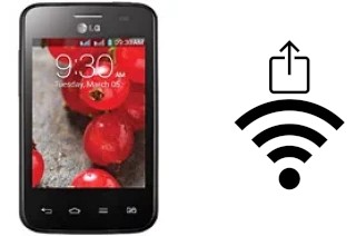 Générer un QR code avec la clé Wifi sur un LG Optimus L2 II E435