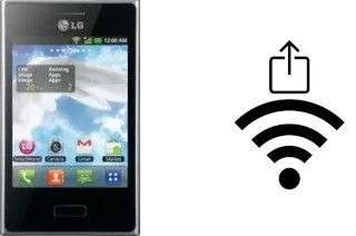 Générer un QR code avec la clé Wifi sur un LG Optimus L3