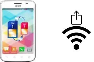 Générer un QR code avec la clé Wifi sur un LG Optimus L4 II Dual