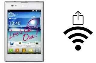 Générer un QR code avec la clé Wifi sur un LG Optimus Vu P895