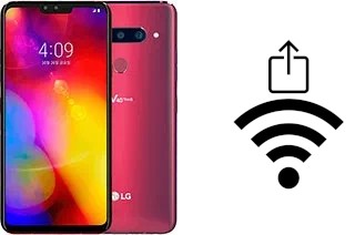 Générer un QR code avec la clé Wifi sur un LG V40 ThinQ
