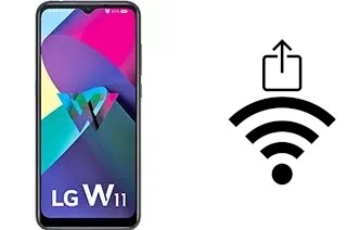 Générer un QR code avec la clé Wifi sur un LG W11