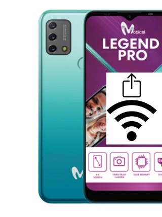 Générer un QR code avec la clé Wifi sur un Mobicel Legend Pro