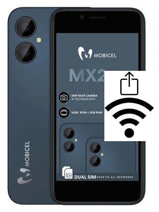 Générer un QR code avec la clé Wifi sur un Mobicel MX2 Plus