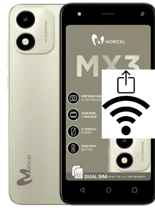 Générer un QR code avec la clé Wifi sur un Mobicel MX3