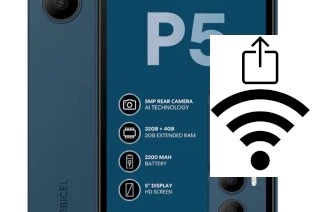 Générer un QR code avec la clé Wifi sur un Mobicel P5