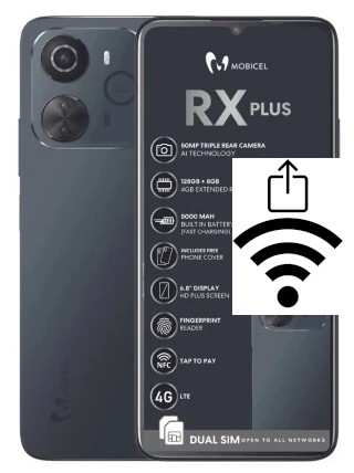 Générer un QR code avec la clé Wifi sur un Mobicel RX Plus