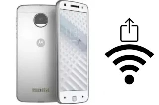 Générer un QR code avec la clé Wifi sur un Moto X4