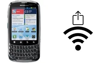 Générer un QR code avec la clé Wifi sur un Motorola Admiral XT603