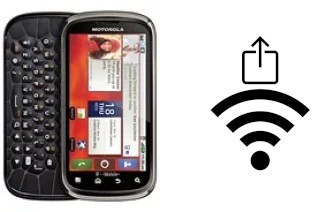Générer un QR code avec la clé Wifi sur un Motorola Cliq 2