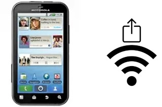 Générer un QR code avec la clé Wifi sur un Motorola DEFY