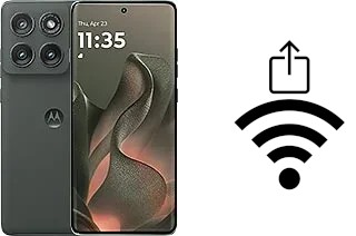 Générer un QR code avec la clé Wifi sur un Motorola Edge (2025)