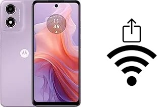 Générer un QR code avec la clé Wifi sur un Motorola Moto E14