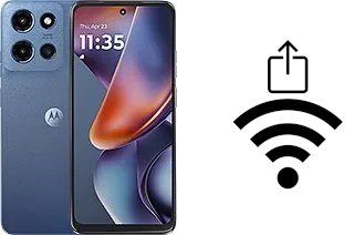 Générer un QR code avec la clé Wifi sur un Motorola Moto G (2025)