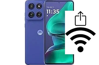 Générer un QR code avec la clé Wifi sur un Motorola Edge 60 Stylus
