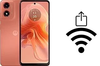 Générer un QR code avec la clé Wifi sur un Motorola Moto G04s
