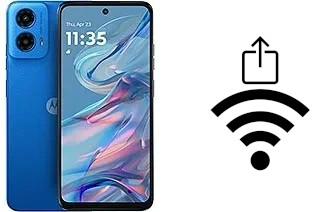 Générer un QR code avec la clé Wifi sur un Motorola Moto G45