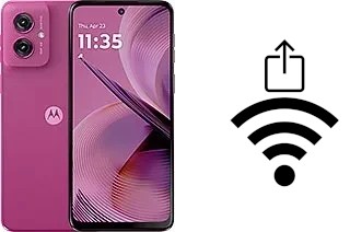 Générer un QR code avec la clé Wifi sur un Motorola Moto G55