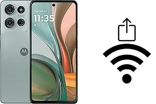 Générer un QR code avec la clé Wifi sur un Motorola Moto G75