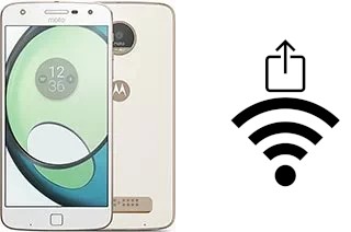 Générer un QR code avec la clé Wifi sur un Motorola Moto Z Play