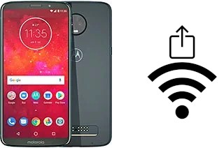 Générer un QR code avec la clé Wifi sur un Motorola Moto Z3 Play