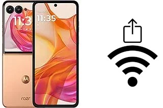 Générer un QR code avec la clé Wifi sur un Motorola Razr 50 Ultra