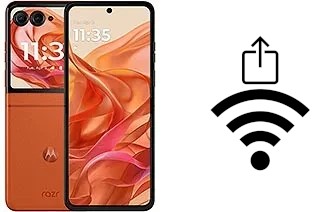 Générer un QR code avec la clé Wifi sur un Motorola razr 2024