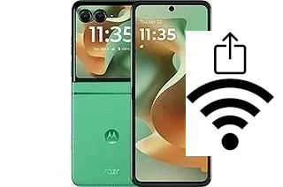 Générer un QR code avec la clé Wifi sur un Motorola Razr 2025