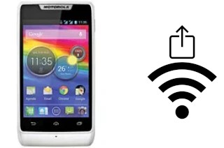 Générer un QR code avec la clé Wifi sur un Motorola RAZR D1