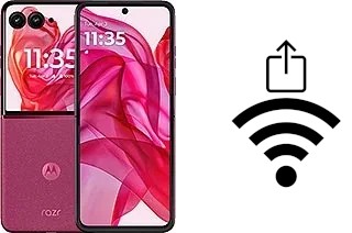 Générer un QR code avec la clé Wifi sur un Motorola razr+ 2024