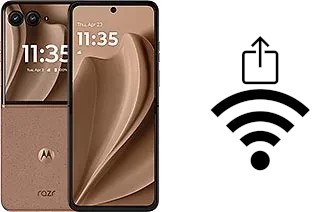 Générer un QR code avec la clé Wifi sur un Motorola Razr+ 2025