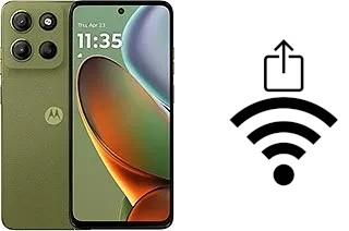 Générer un QR code avec la clé Wifi sur un Motorola Moto G15 Power