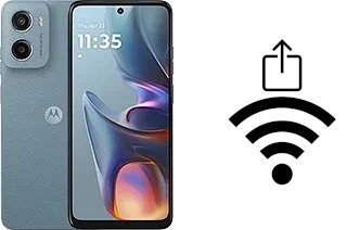 Générer un QR code avec la clé Wifi sur un Motorola Moto E15