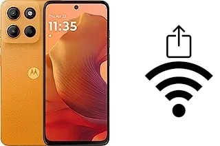 Générer un QR code avec la clé Wifi sur un Motorola Moto G15