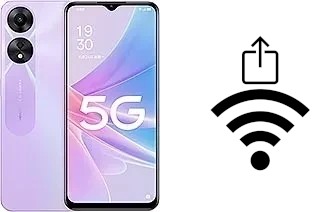 Générer un QR code avec la clé Wifi sur un Oppo A58