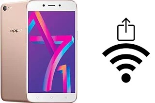 Générer un QR code avec la clé Wifi sur un Oppo A71 (2018)