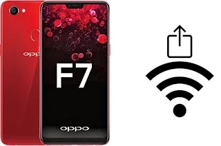 Générer un QR code avec la clé Wifi sur un Oppo F7