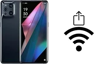 Générer un QR code avec la clé Wifi sur un Oppo Find X3 Pro