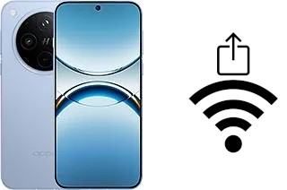 Générer un QR code avec la clé Wifi sur un Oppo Find X8