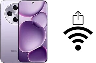 Générer un QR code avec la clé Wifi sur un Oppo Find X8s+