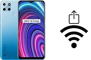 Générer un QR code avec la clé Wifi sur un Realme C25Y